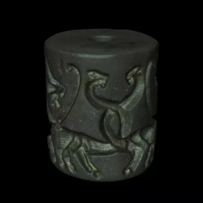 Serpopard Cylinder Seal - 3D Replica 3D print model_4