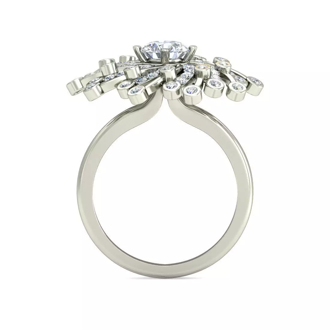 Women Ring Render 3dm STL OBJ FBX Details 3D print model_1