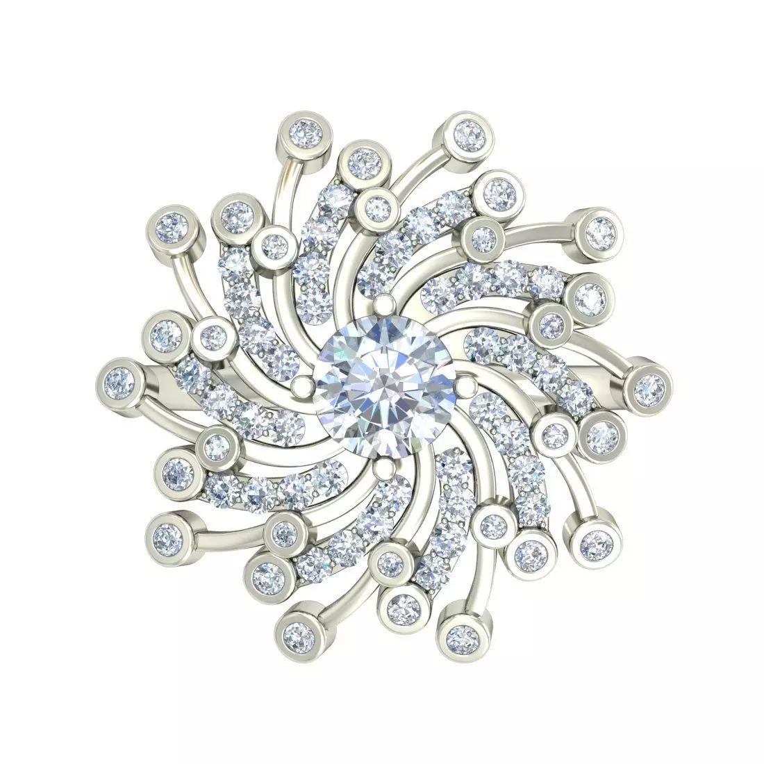 Women Ring Render 3dm STL OBJ FBX Details 3D print model_2