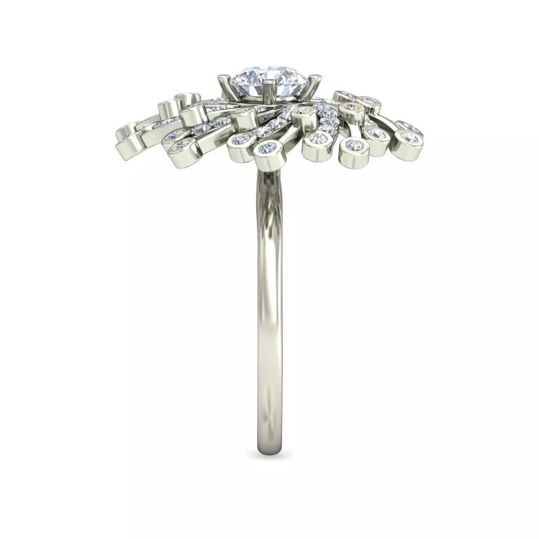 Women Ring Render 3dm STL OBJ FBX Details 3D print model_3