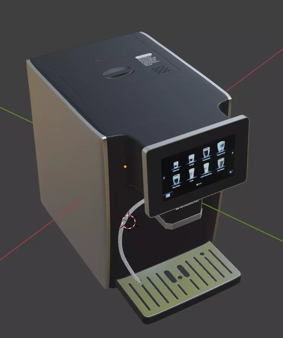 Coffee Machine 3D Model Low-poly 3D model_7