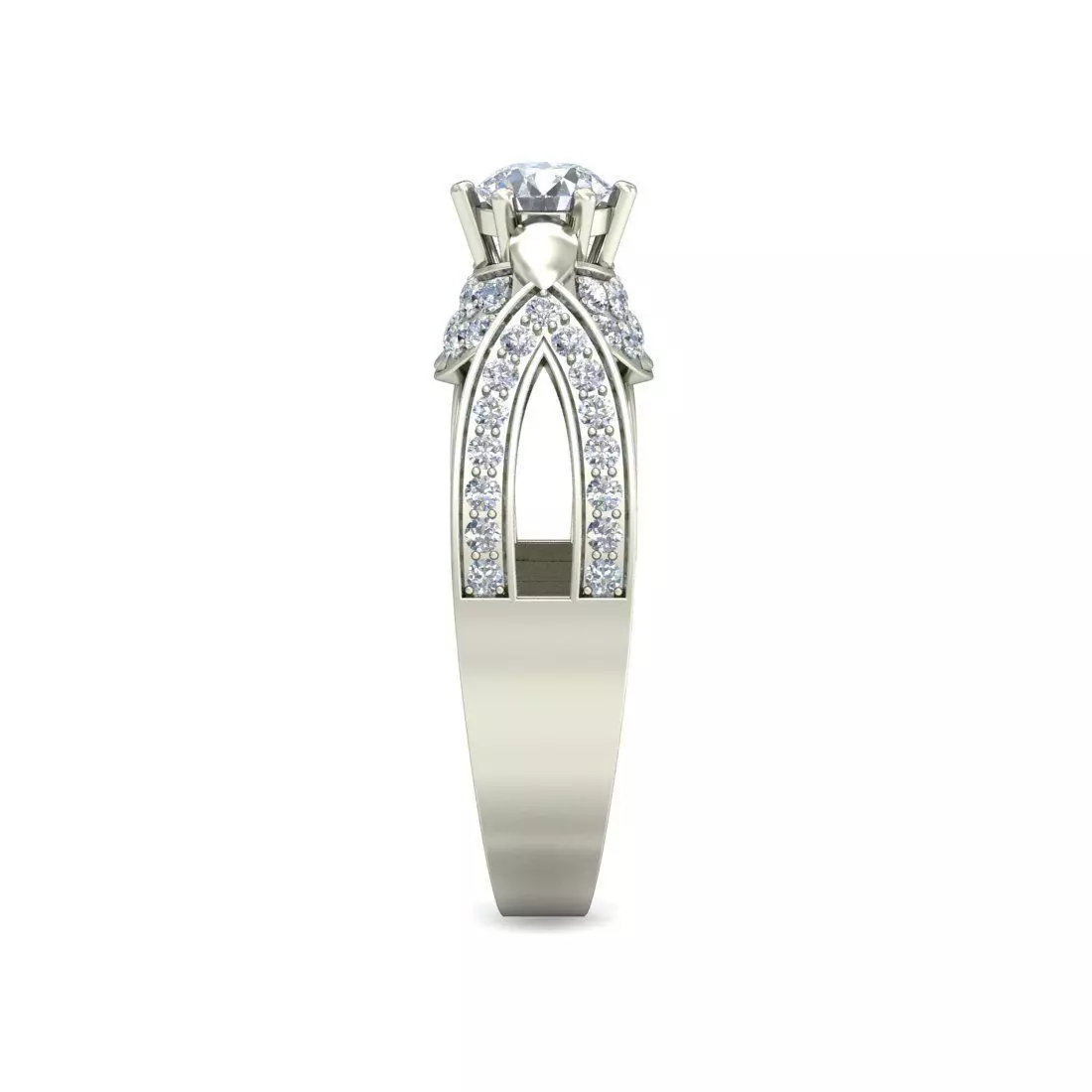 Women Ring  Render 3dm STL OBJ FBX Details 3D print model_3