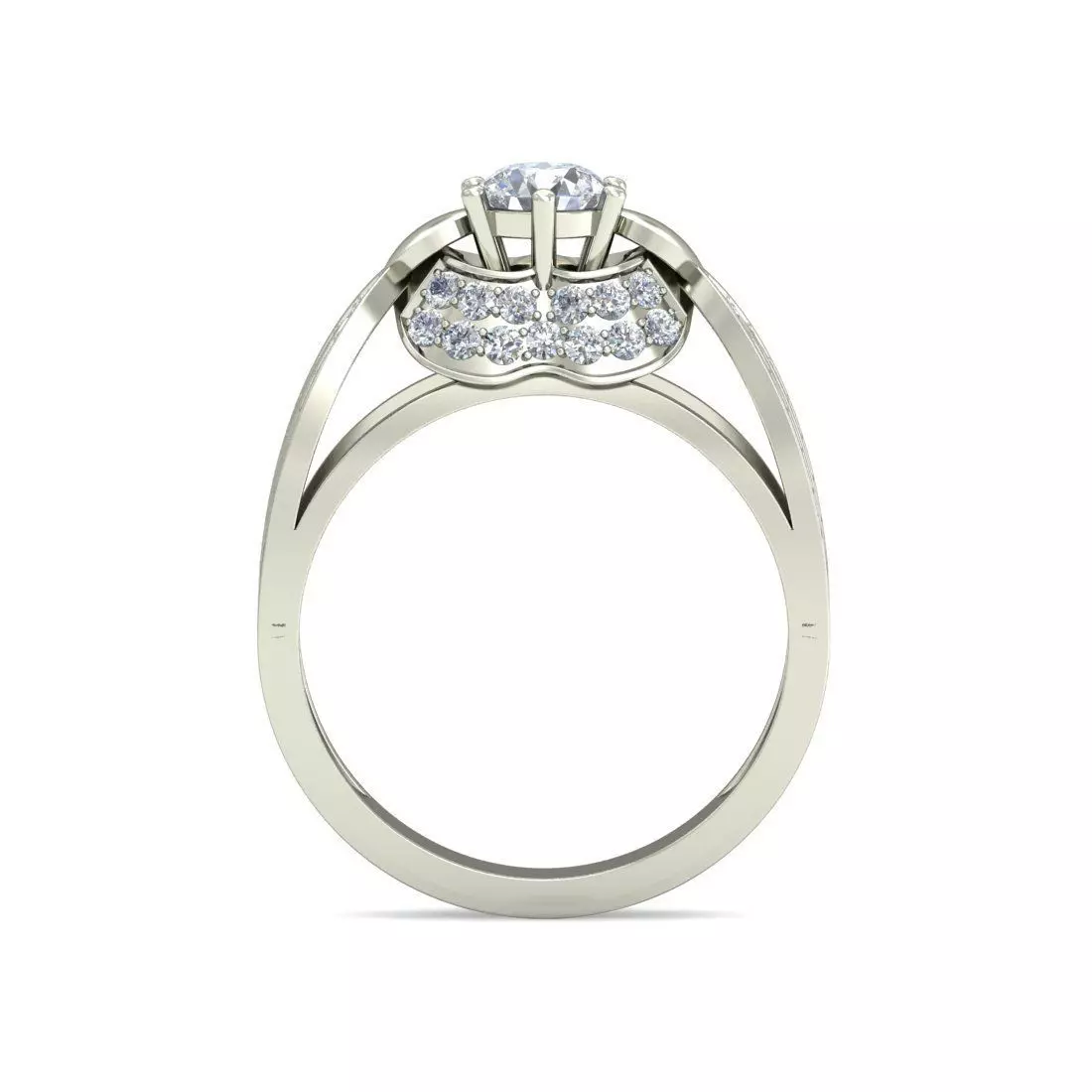 Women Ring  Render 3dm STL OBJ FBX Details 3D print model_1