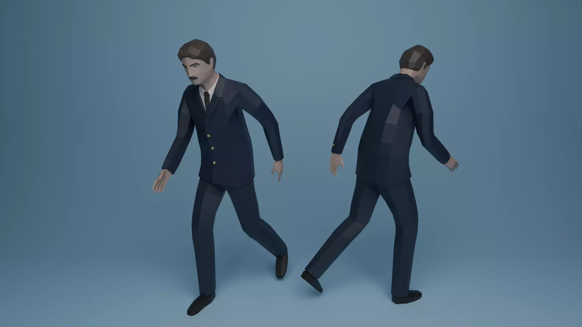 Low Poly Character Pack Rigged Low-poly 3D model_2