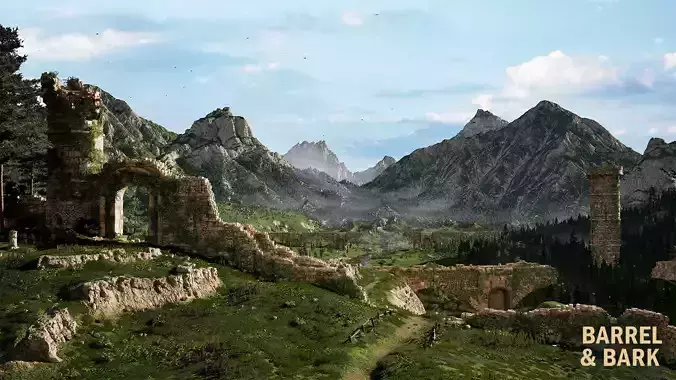 Forgotten Valley Ruins Environment