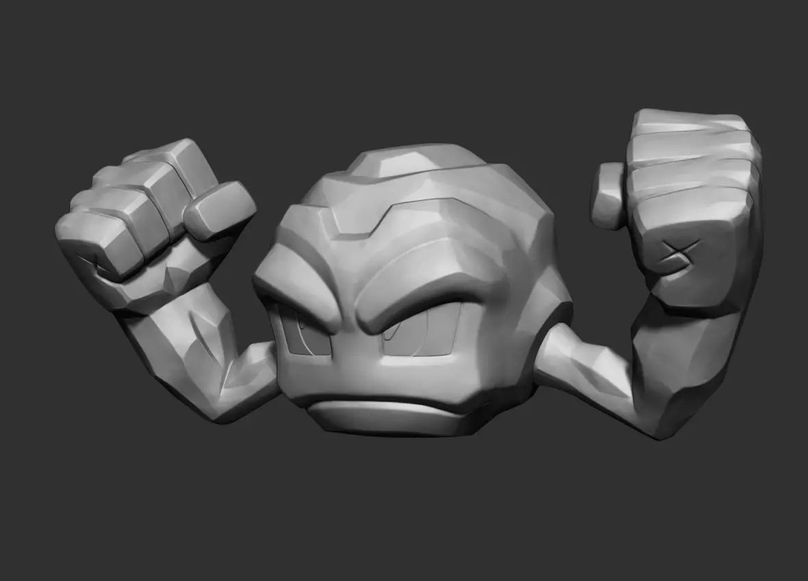 pokemon Geodude Ishitsubute 3D print model