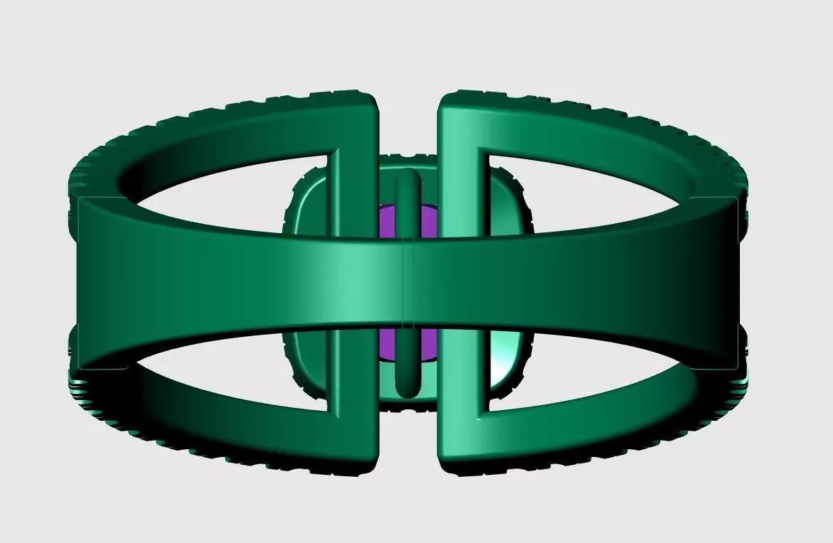 Solitaire ring  3D print model_8