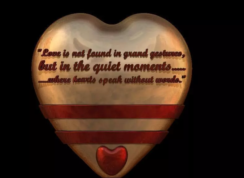 Heart Valentines Gift Box with message 3D print model