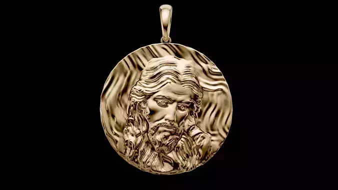 Jesus Christ pendant 3D print model