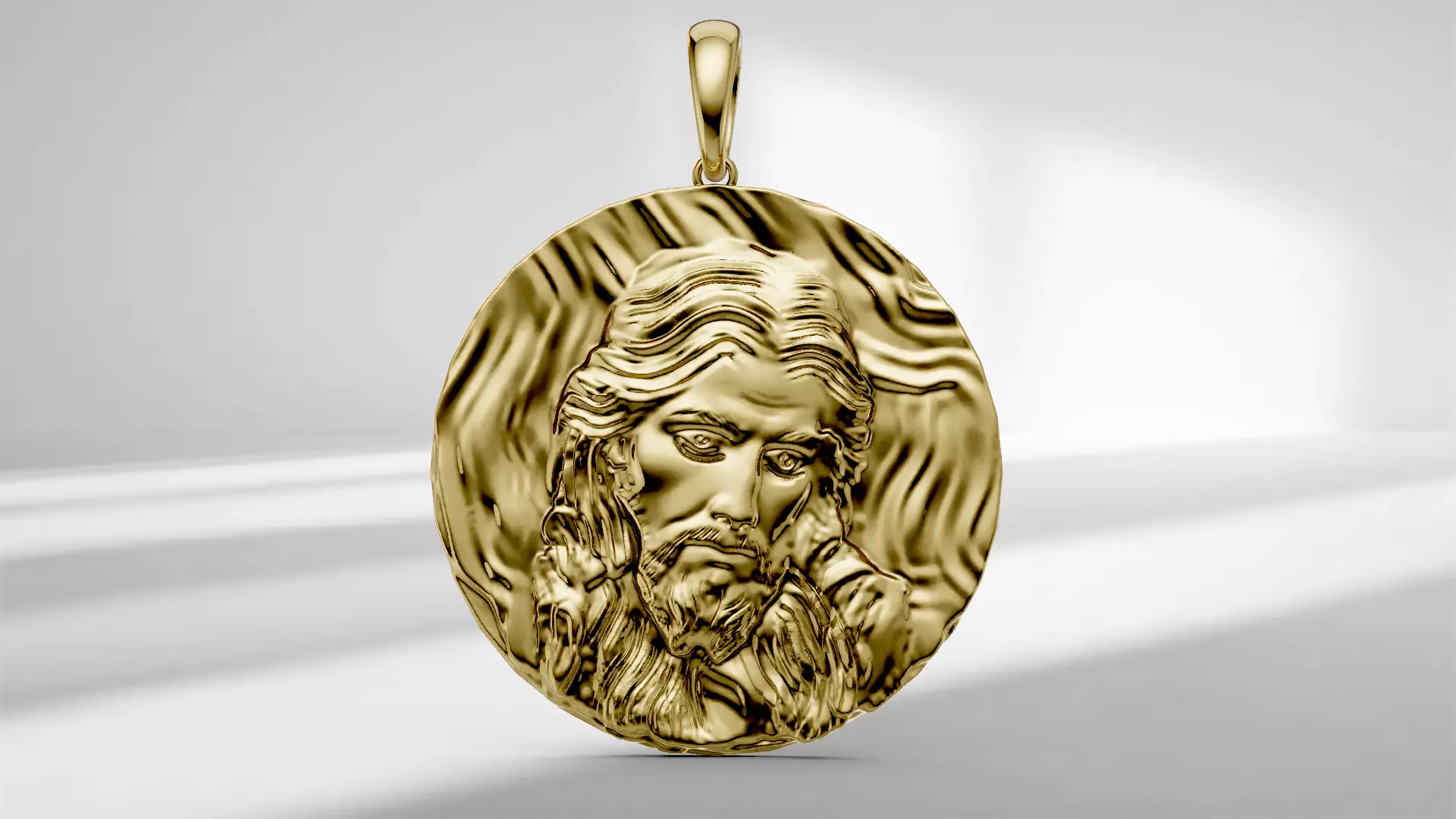 Jesus Christ pendant 3D print model_1