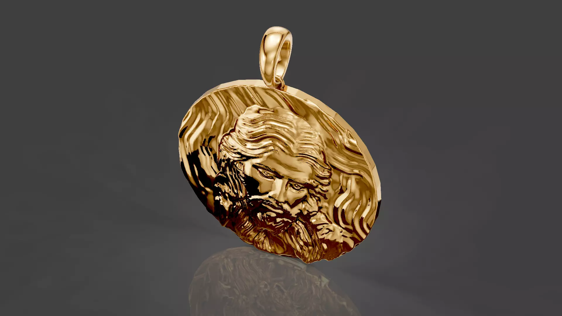 Jesus Christ pendant 3D print model_6