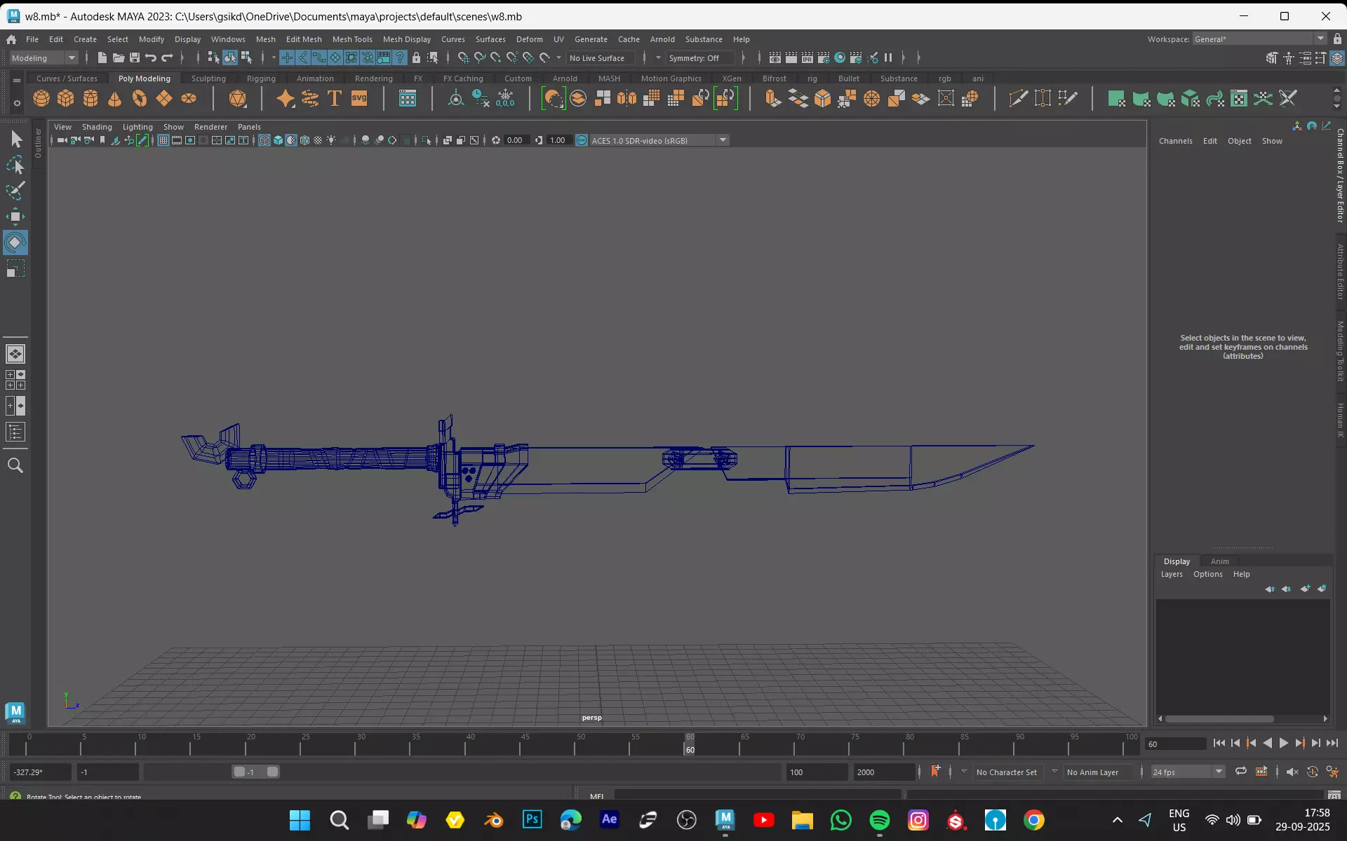 SWORD MODEL GAME READY ASSET Low-poly 3D model_3