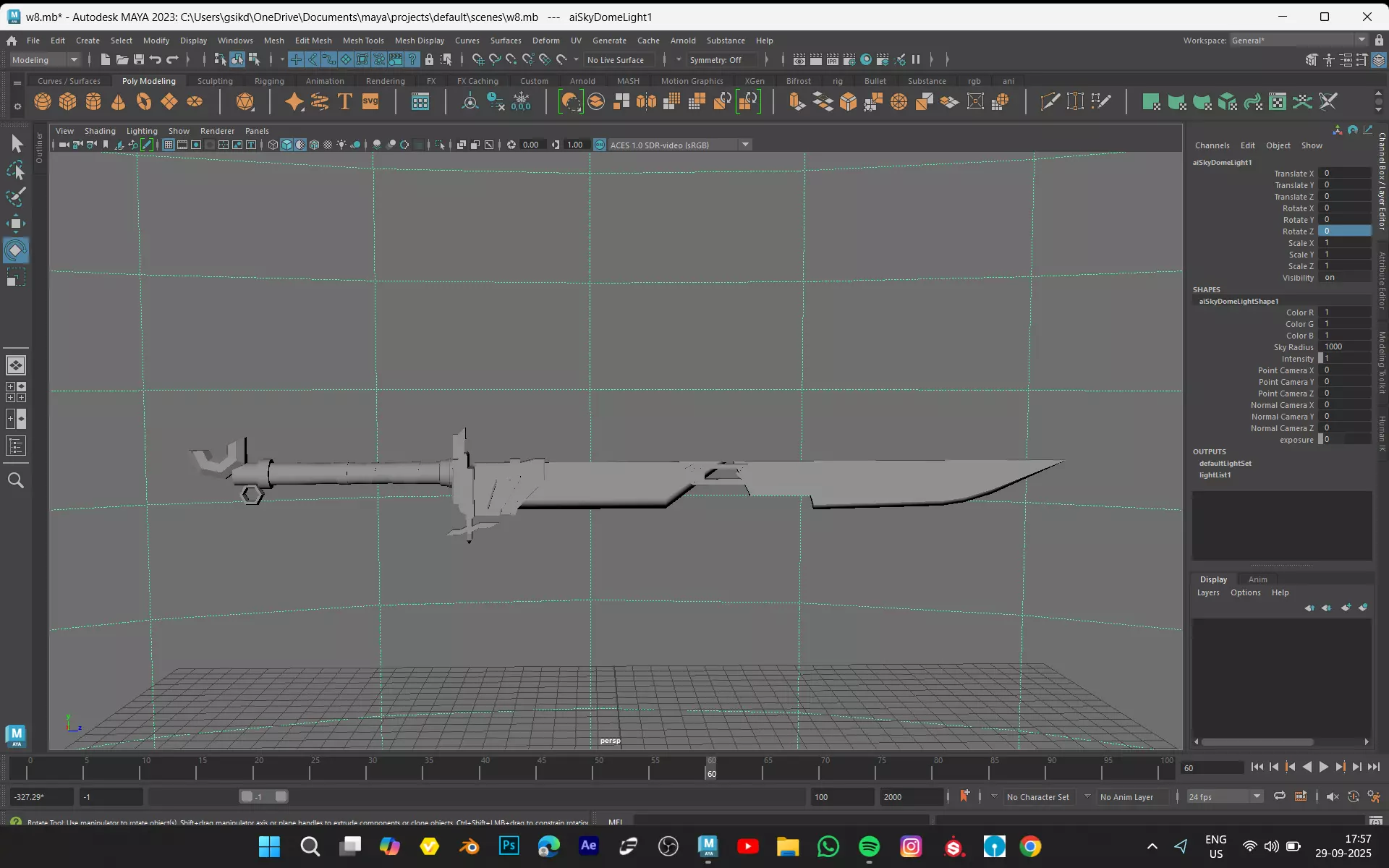 SWORD MODEL GAME READY ASSET Low-poly 3D model_2
