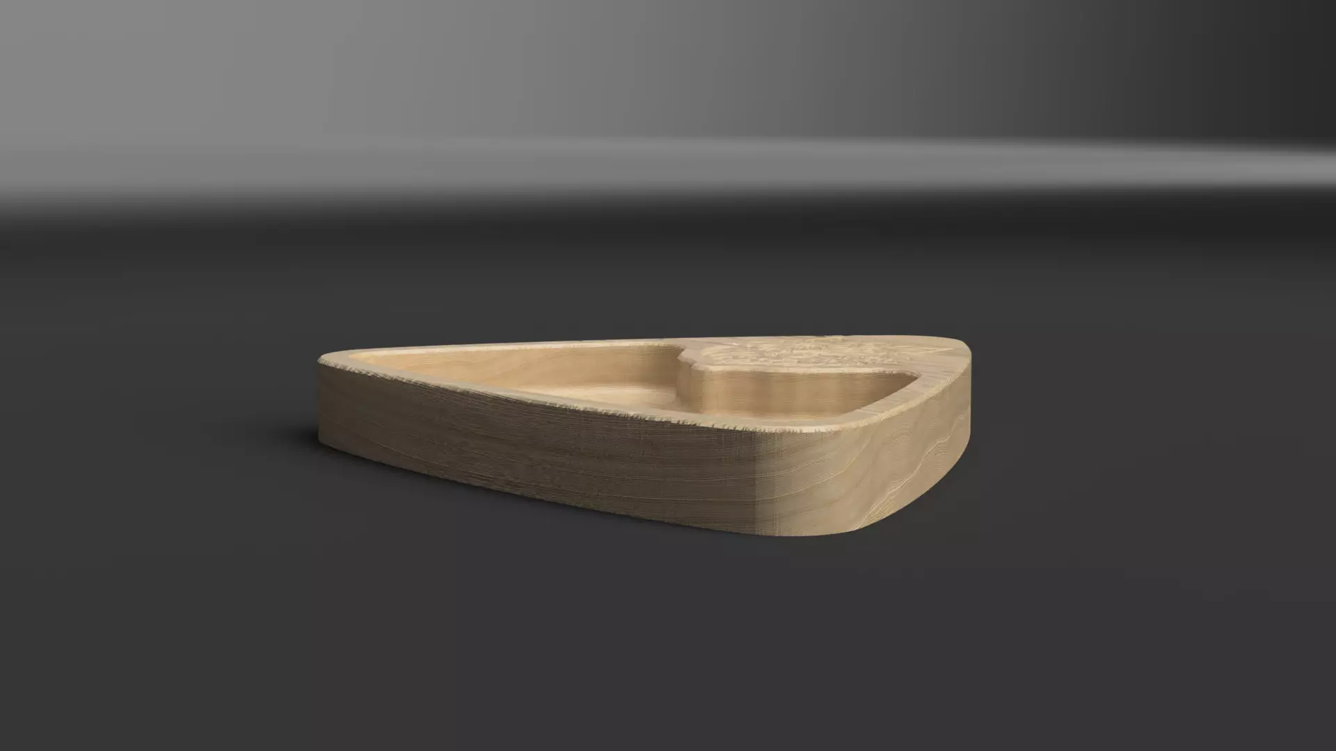 Triangular Wolf Snack Tray STL OBJ DXF SVG 3D print model_8