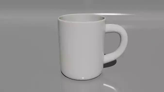 3D Printable Ceramic Coffee Mug