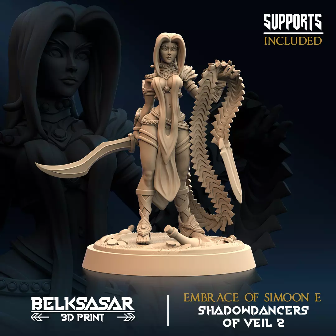 Embrace of Simoon Set x6 3D print model_1