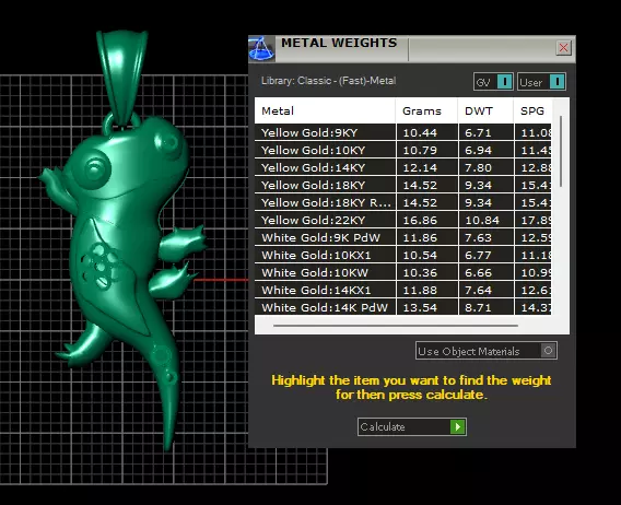 Diamond Lizard Pendant 3D print model_6