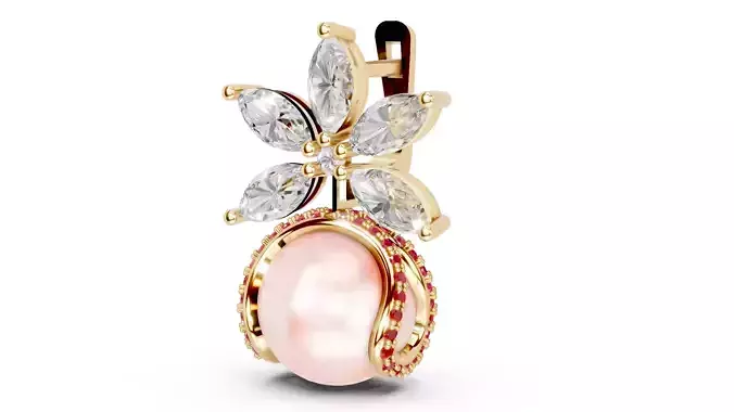 Marquise Pearl Earrings