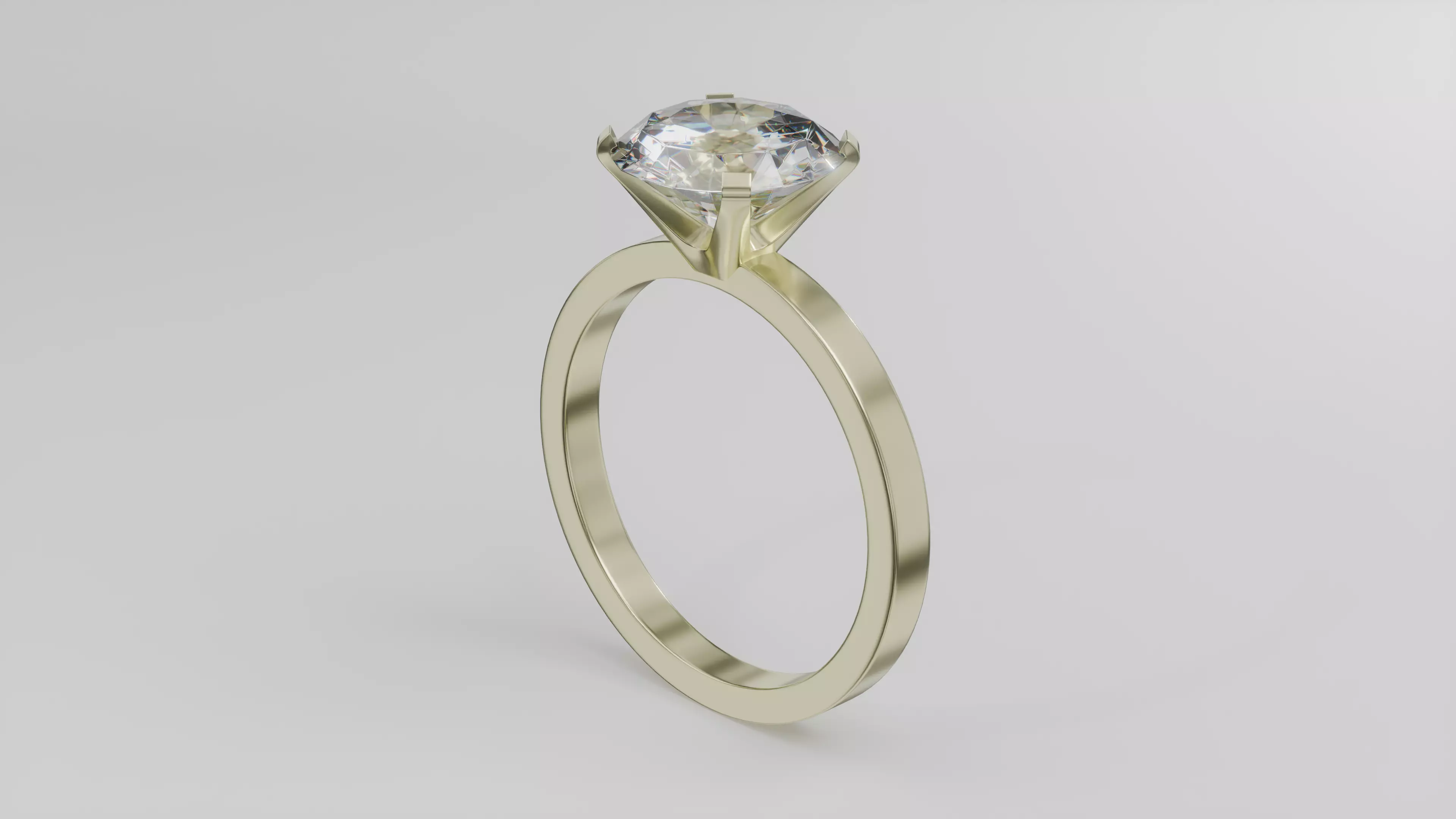 Diamond ring Free low-poly 3D model