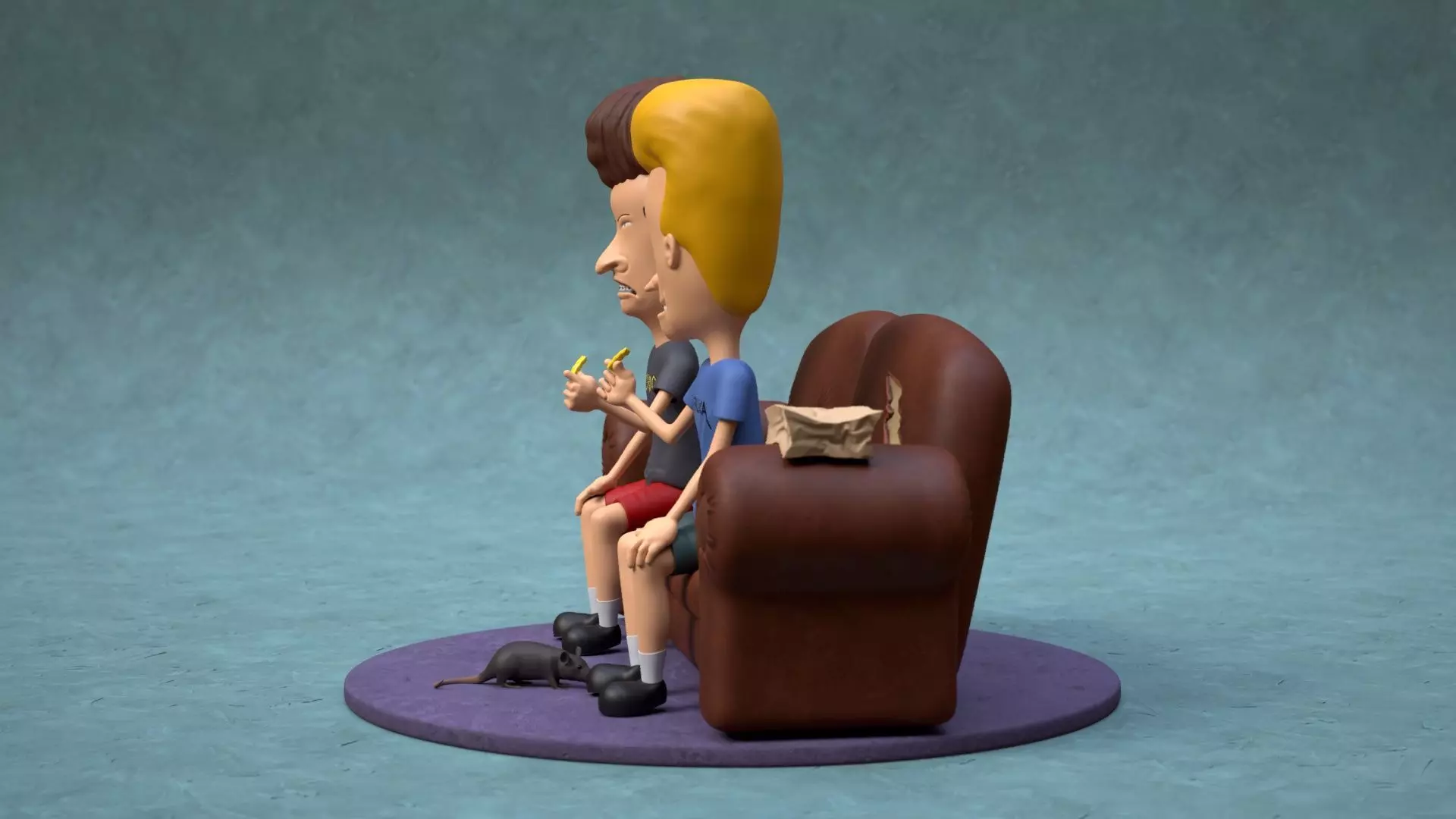 Beavis and butthead 3D print model_7