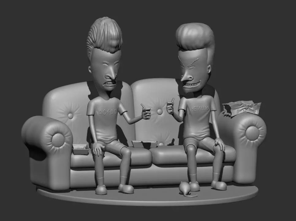 Beavis and butthead 3D print model_16