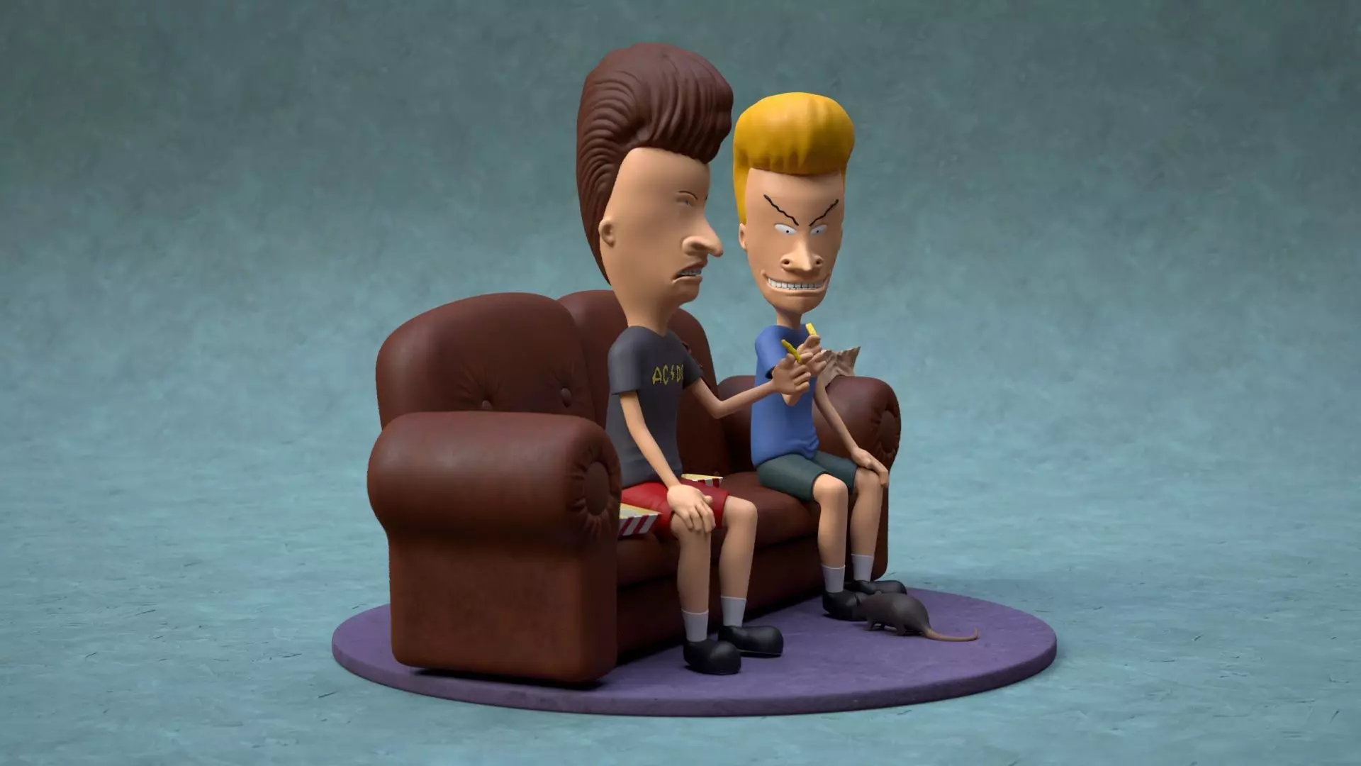 Beavis and butthead 3D print model_9