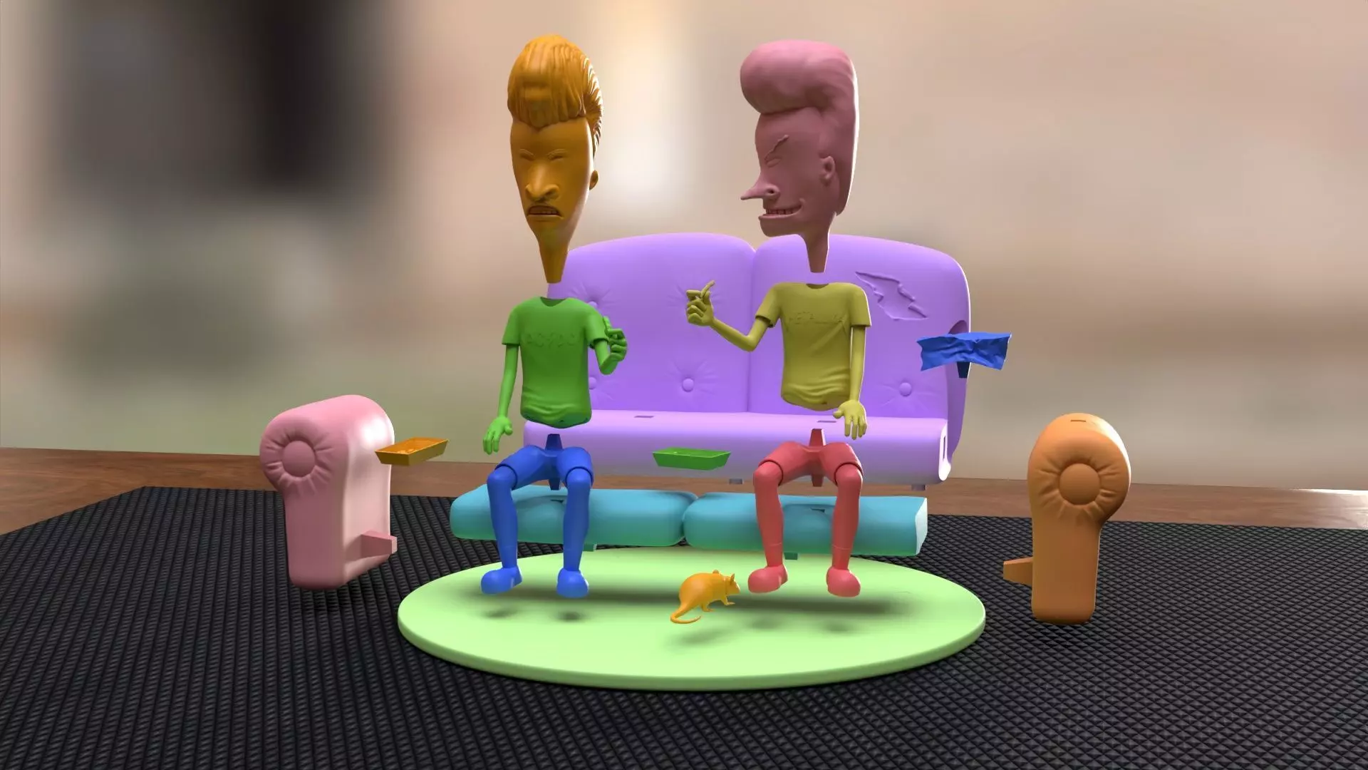 Beavis and butthead 3D print model_12