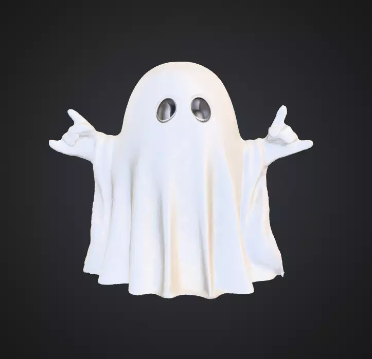 Rock n Roll Ghost 3D print model_0