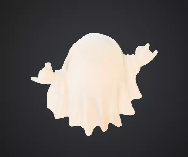 Rock n Roll Ghost 3D print model_3
