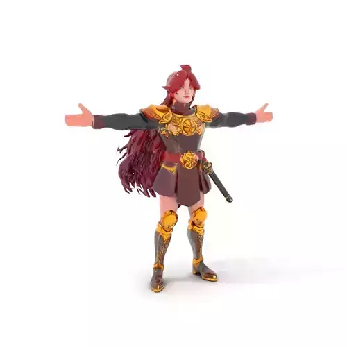 Crimson Knight Armor model pack Low-poly 3D model