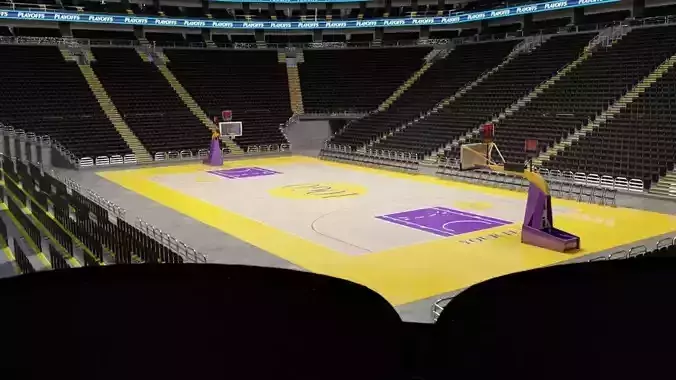 Basketball Stadium Arena Low-poly 3D model