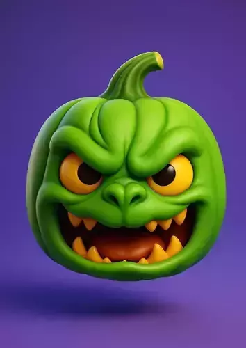 Spooky Halloween Pumpkin 3D print model