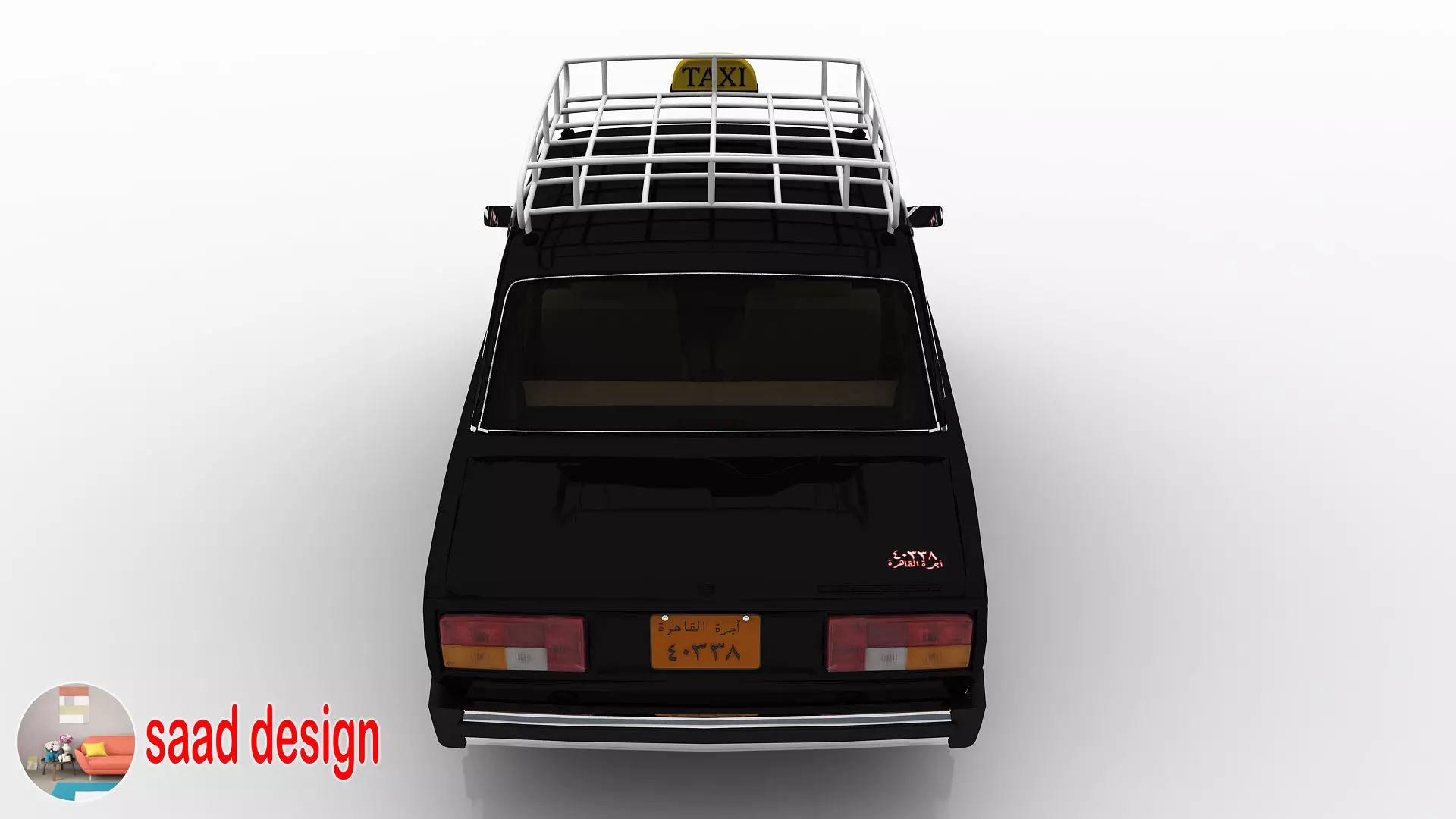 Vaz 2105 Egypt and Taxi and Army  3D model_18