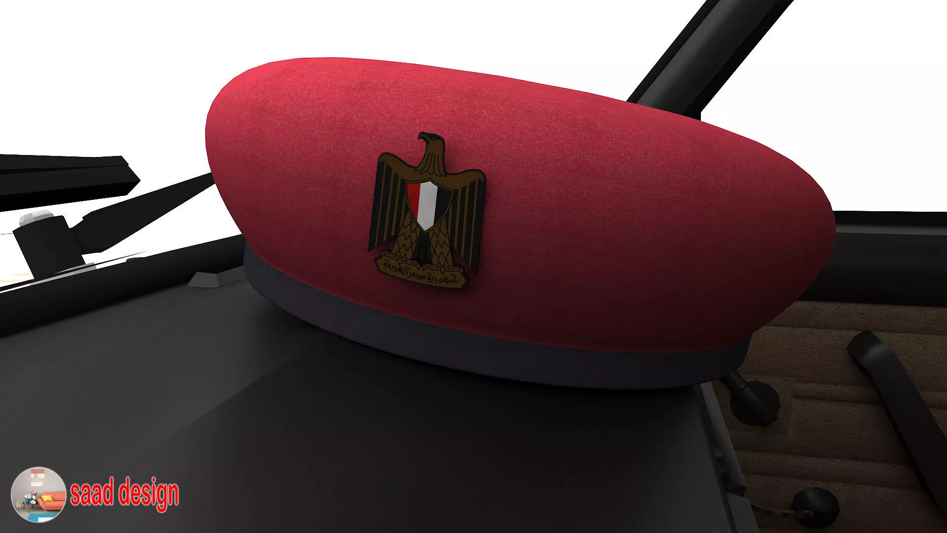 Vaz 2105 Egypt and Taxi and Army  3D model_7