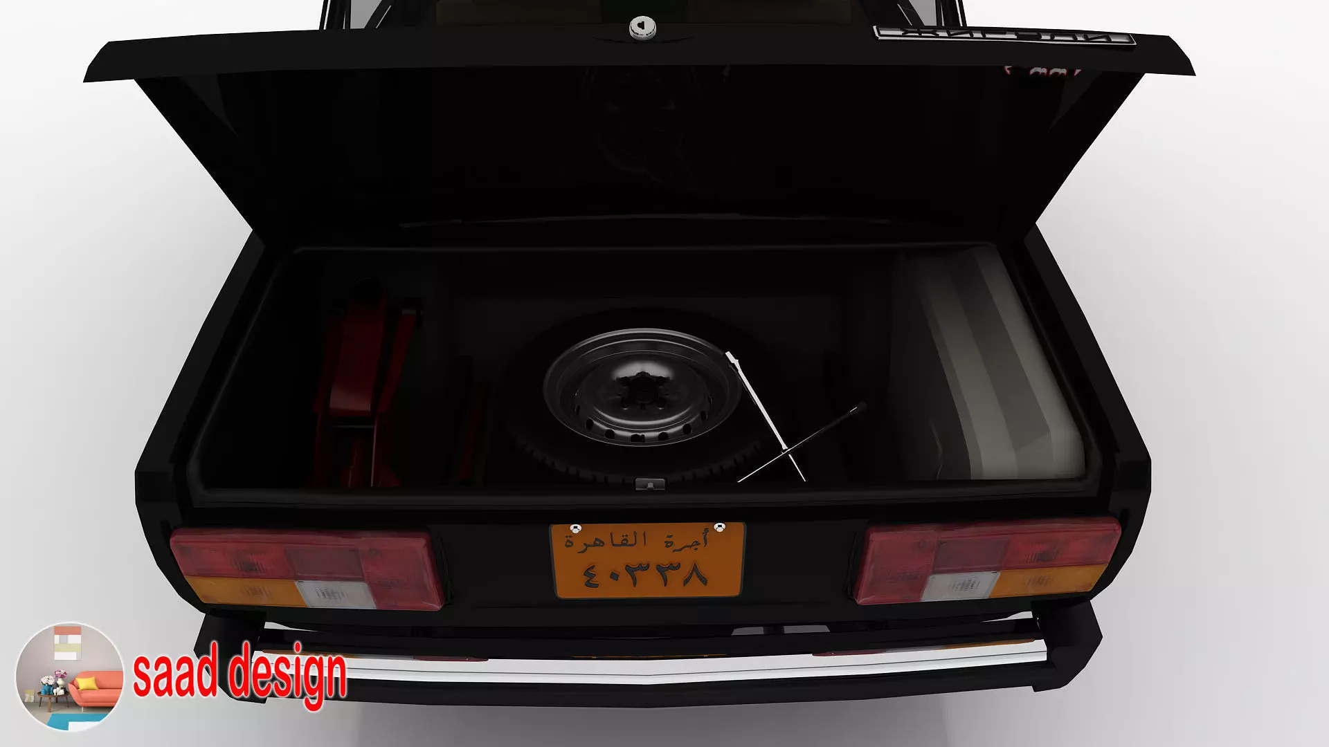 Vaz 2105 Egypt and Taxi and Army  3D model_23