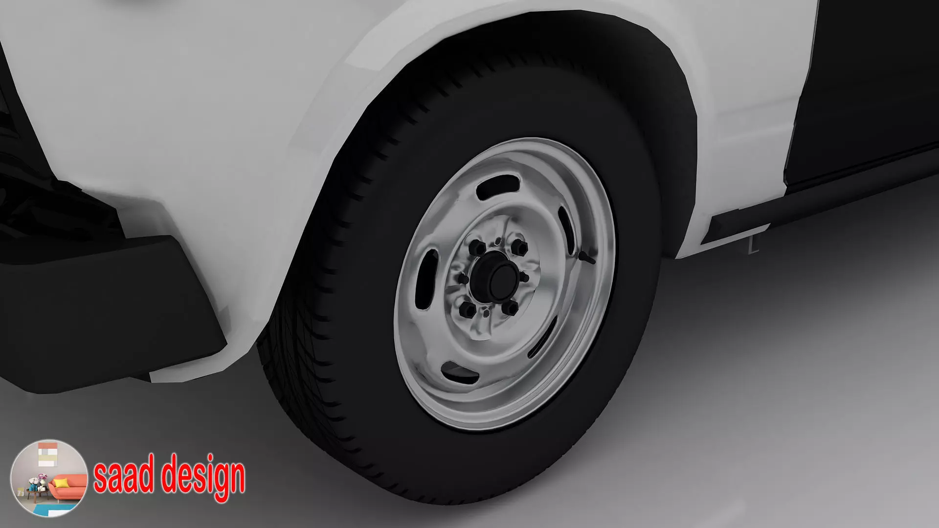 Vaz 2105 Egypt and Taxi and Army  3D model_16