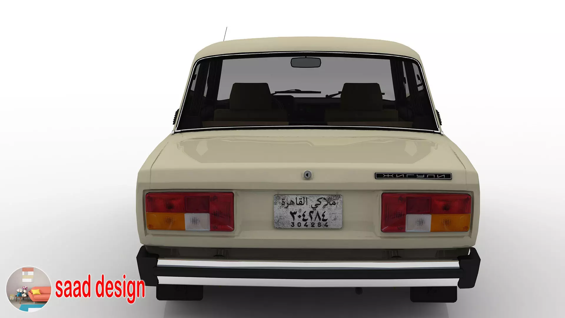 Vaz 2105 Egypt and Taxi and Army  3D model_28