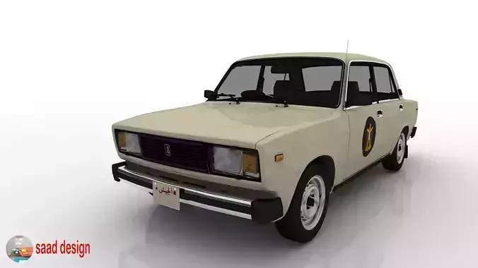 Vaz 2105 Egypt and Taxi and Army  3D model