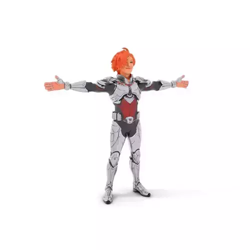 Futuristic Armor Hero model pack Low-poly 3D model
