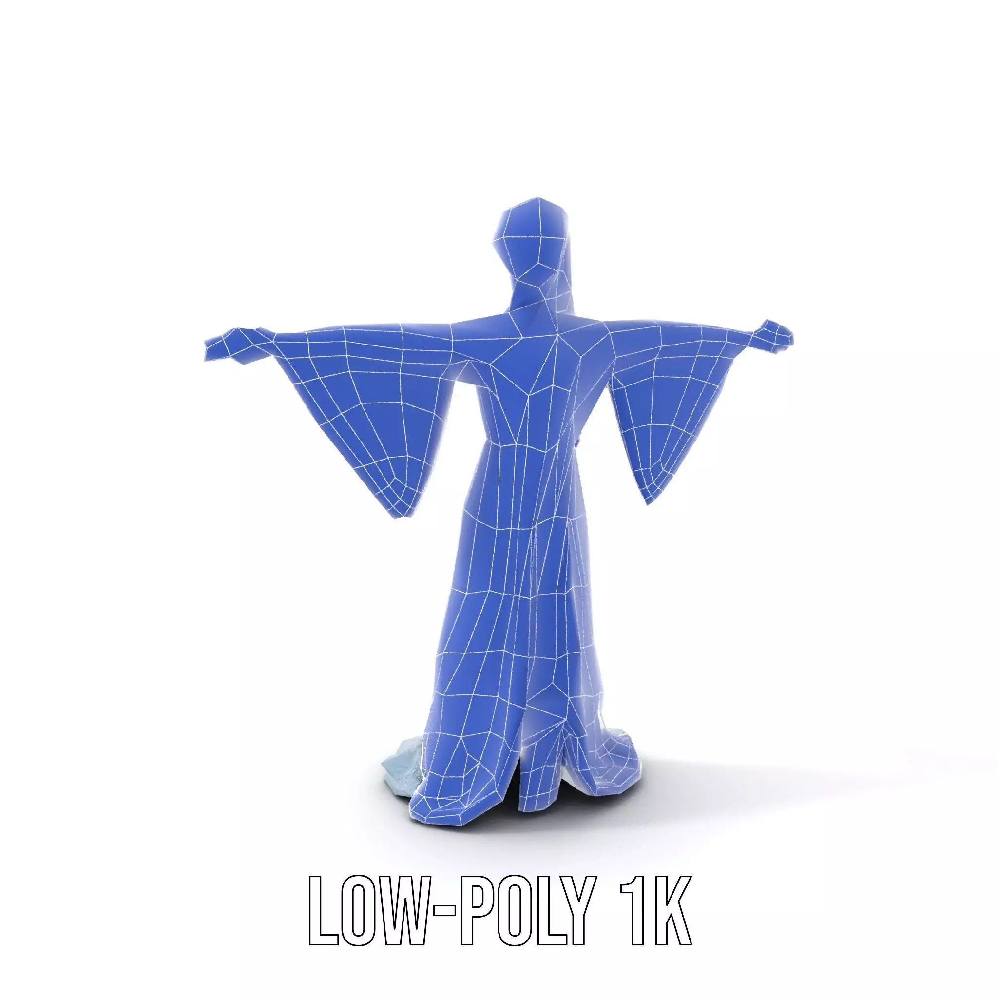 Elegant Blue Dress model pack Low-poly 3D model_28