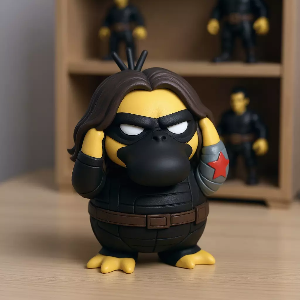 Pokemon Psyduck - Winter soldier bucky model - 3D print 3D print model_0