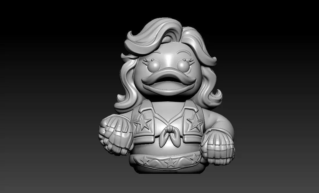 Rubber Duck - Dallas Cowboys Cheerleader model - 3D print 3D print model_2