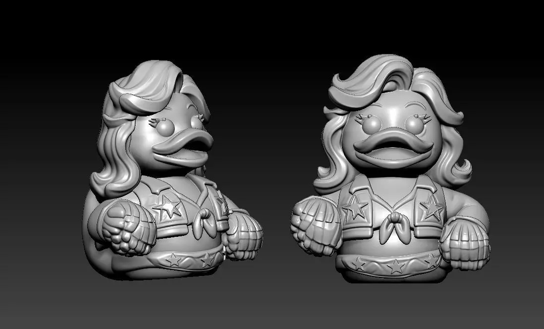 Rubber Duck - Dallas Cowboys Cheerleader model - 3D print 3D print model_1