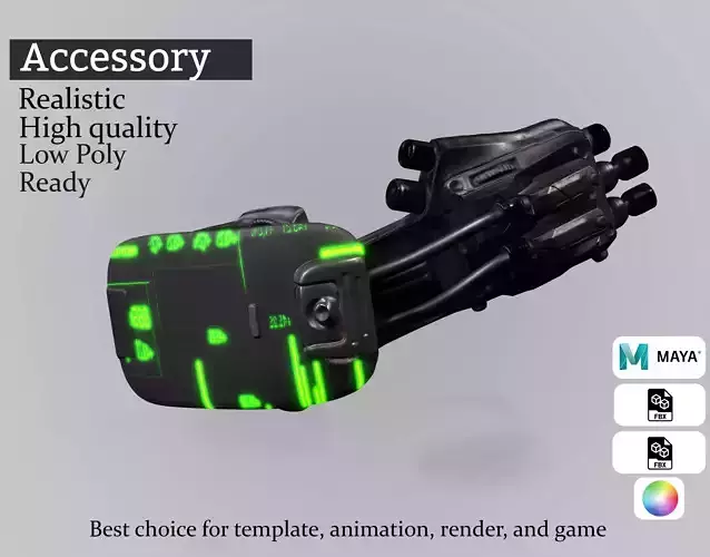 Cyber Eye Scanner - Sci-Fi Augmented HUD Implant