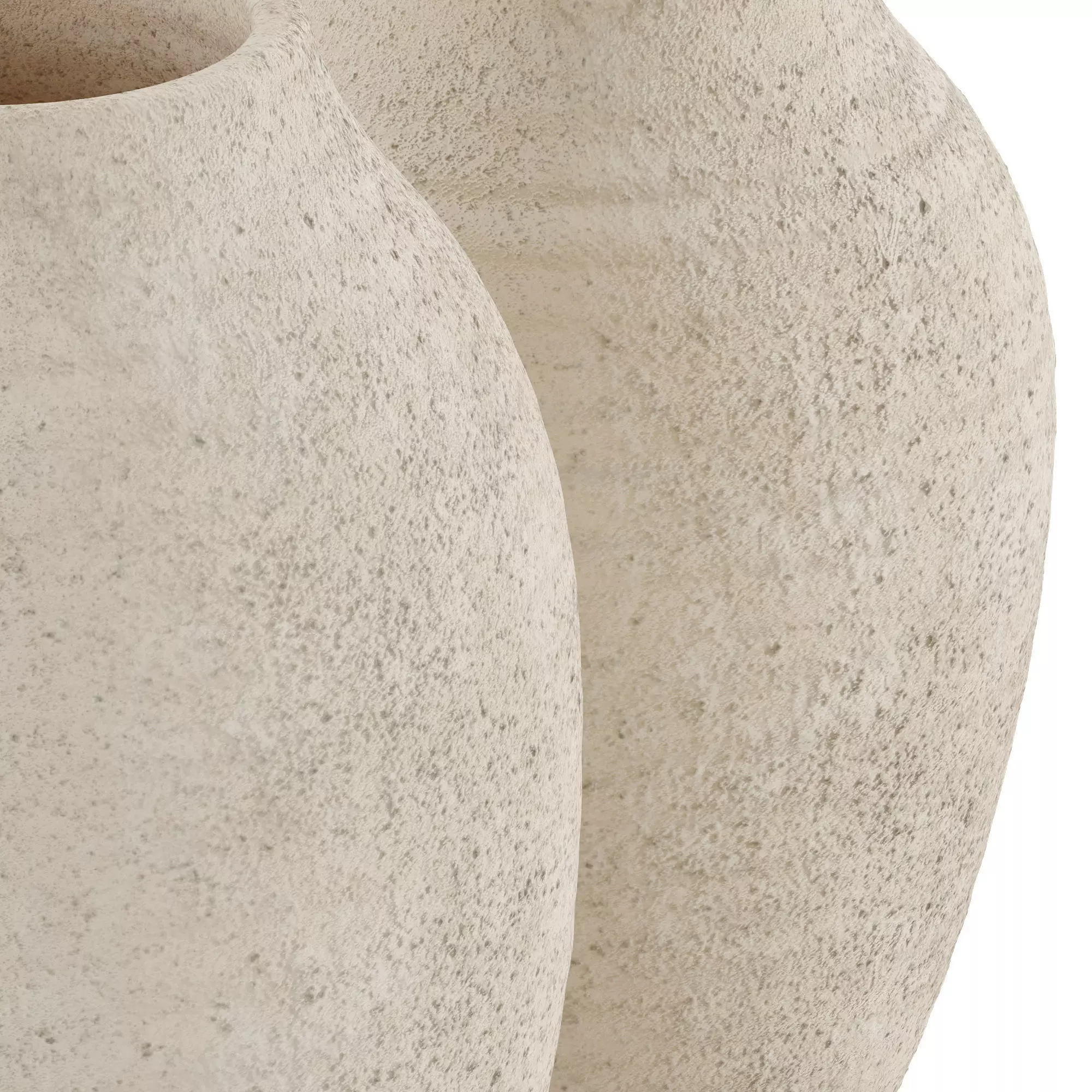  Raw effect ceramic vase 3D model_2