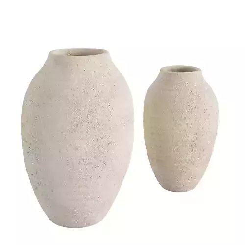  Raw effect ceramic vase