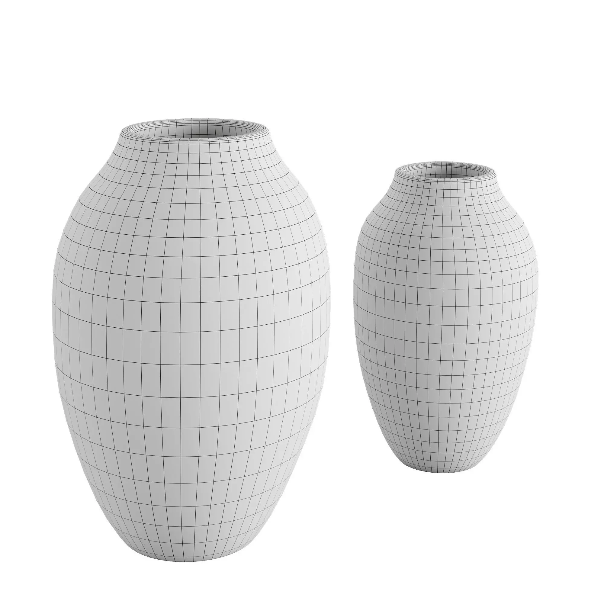  Raw effect ceramic vase 3D model_3