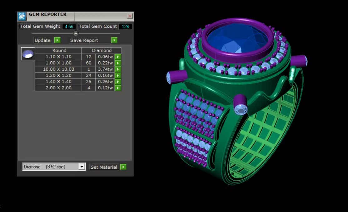 luxury mens ring 3D print model_1