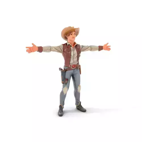 Young Cowboy Adventurer model pack Low-poly 3D model