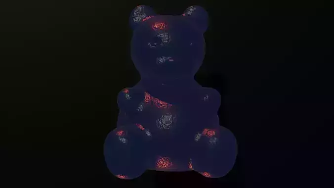 3D Gummy Bear Model  Candy Jelly Bear